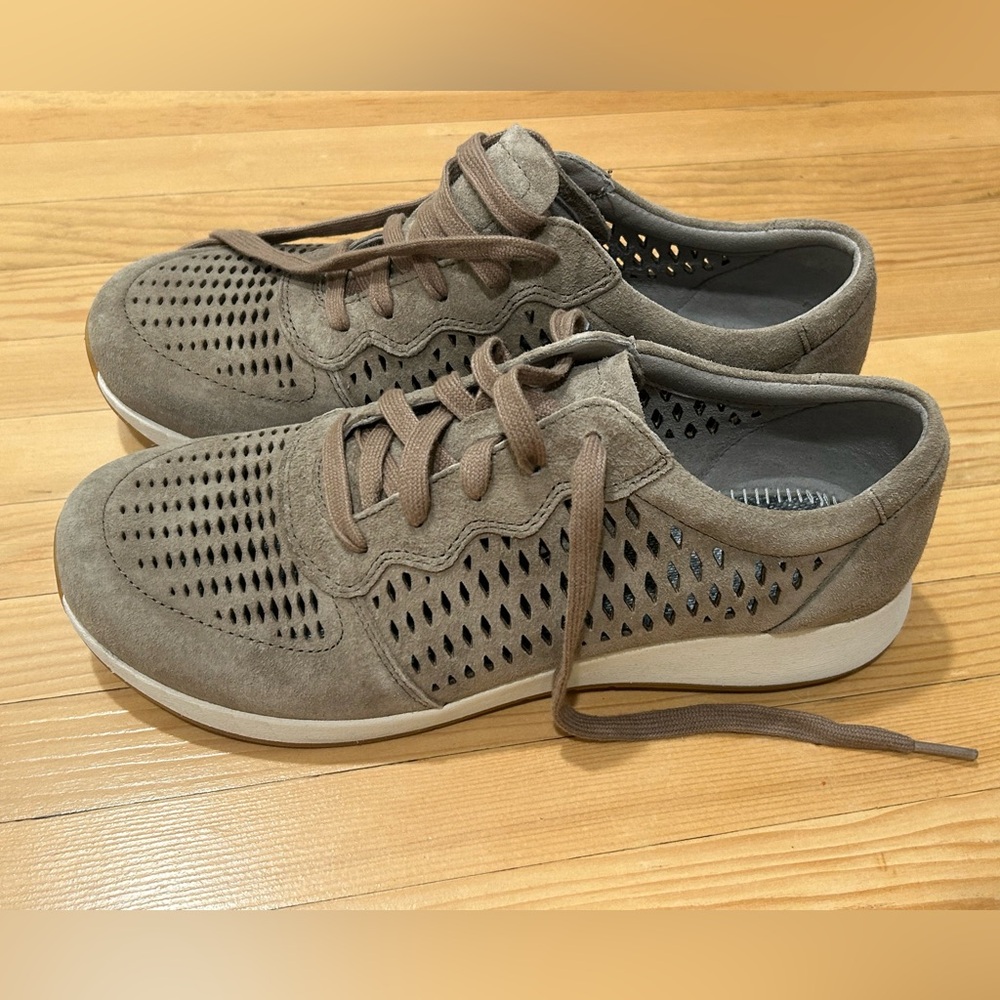 Dansko Taupe Perforated Sneakers